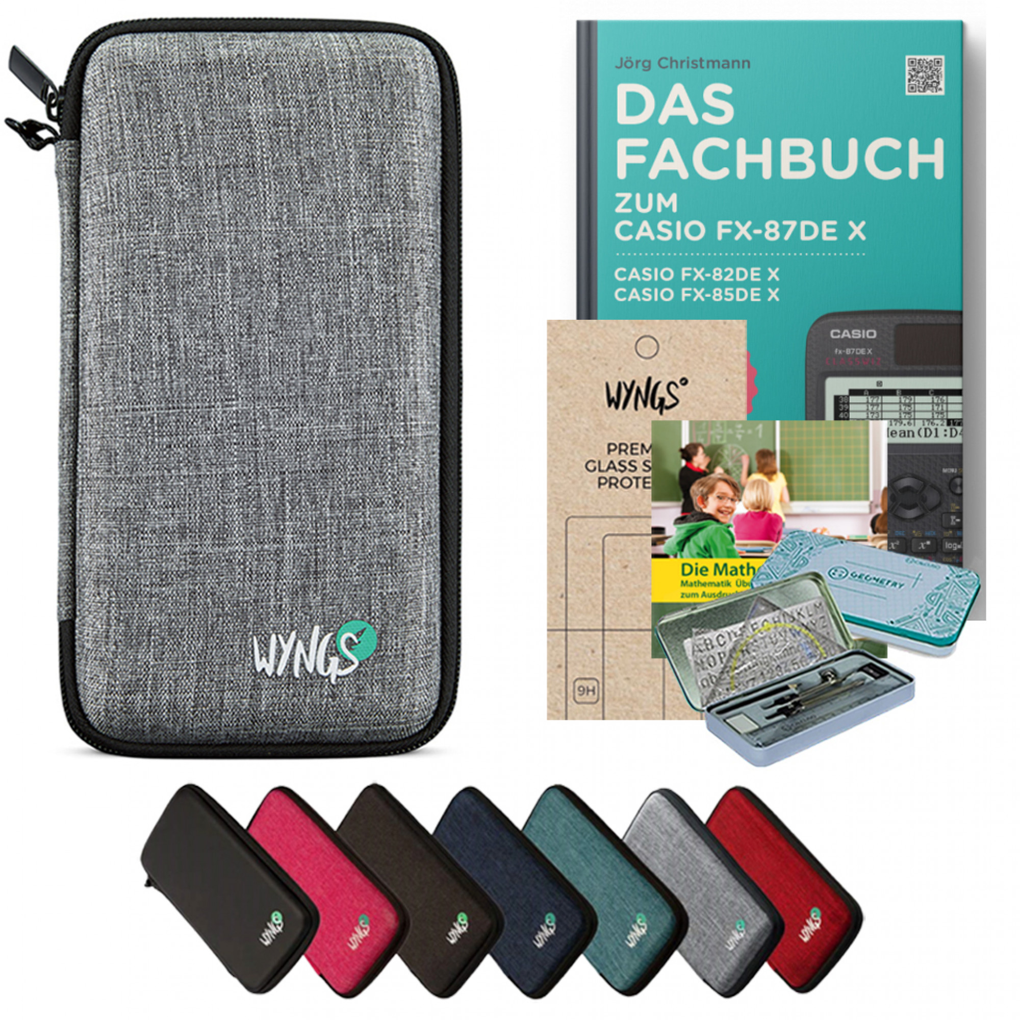 Casio FX-85 DE CW mit CalcCase-Schutztasche