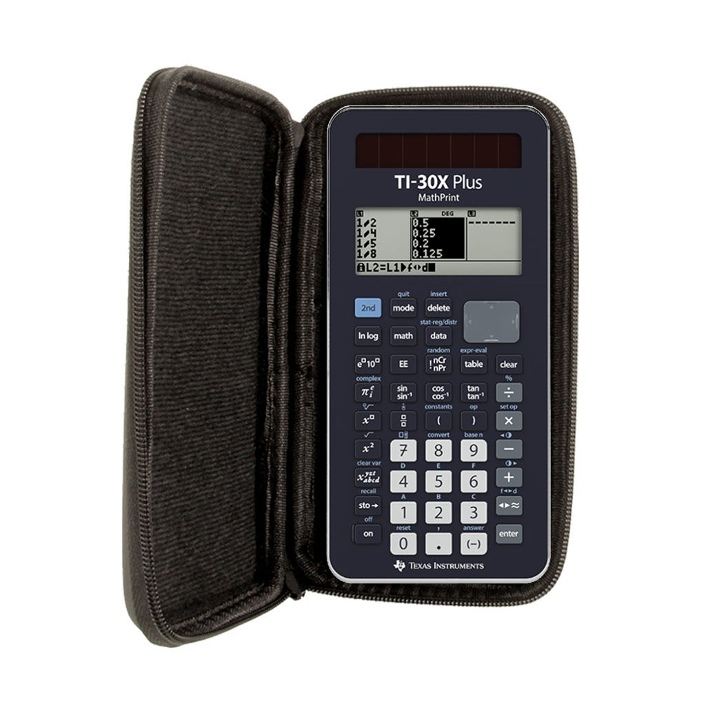 WYNGS Beschermhoes Zwart compatibel met TI-30X Plus MathPrint