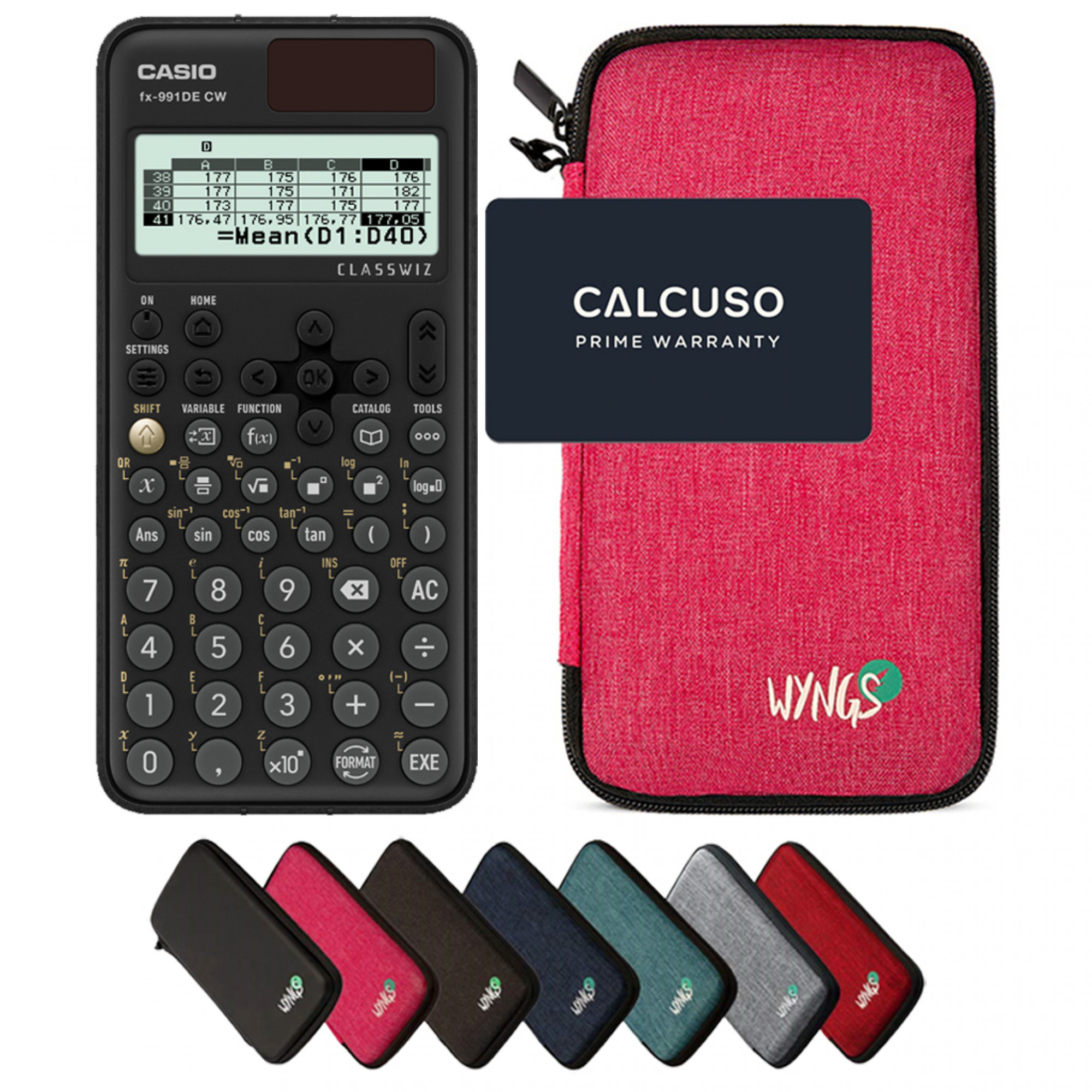 CALCUSO Sparpaket pink vom Taschenrechner Casio FX-991DE CW ClassWiz