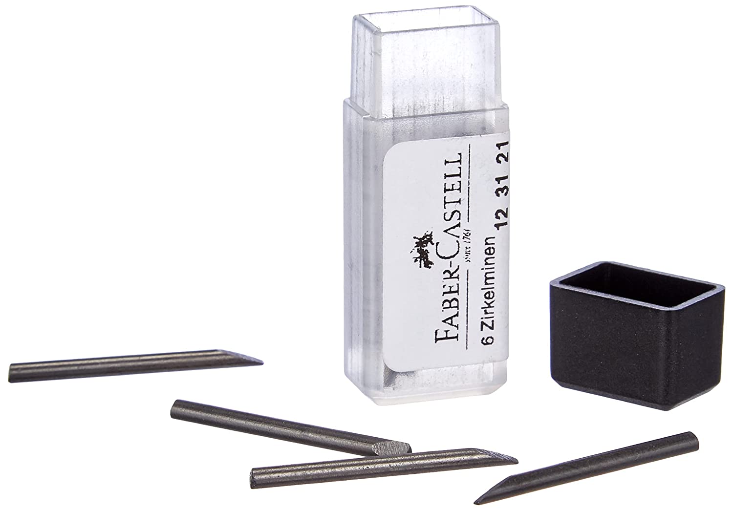 Faber-Castell Zirkelminen - universell passend, 6 Stück in einer Dose