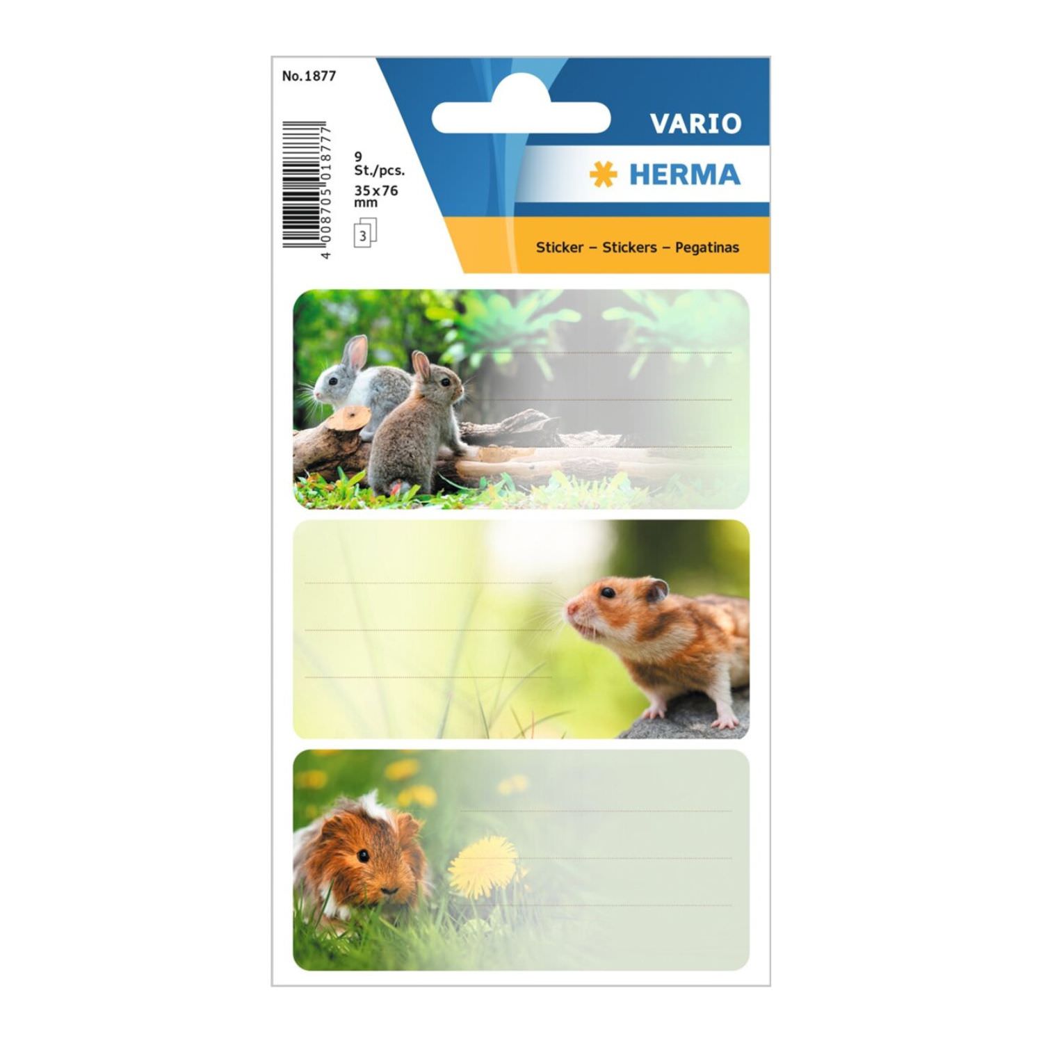 Herma Schuletiketten Nagetiere