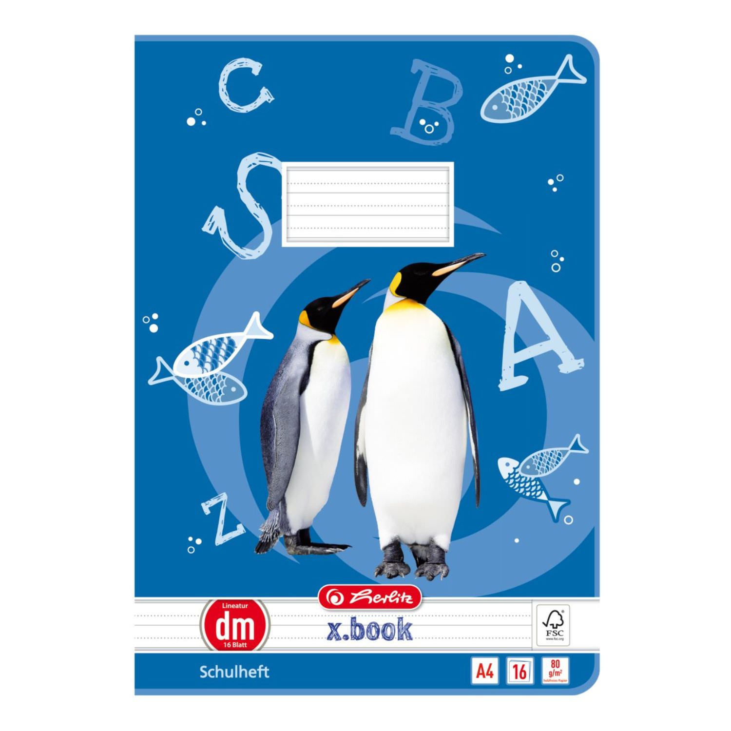 Herlitz Heft A4, Lineatur dm