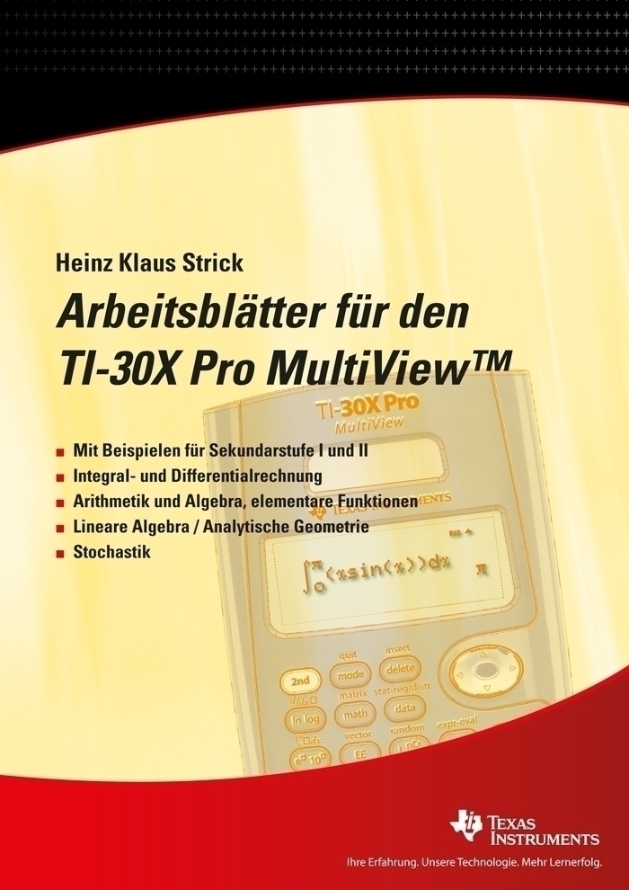Arbeitsblätter für den TI-30X Pro MultiView