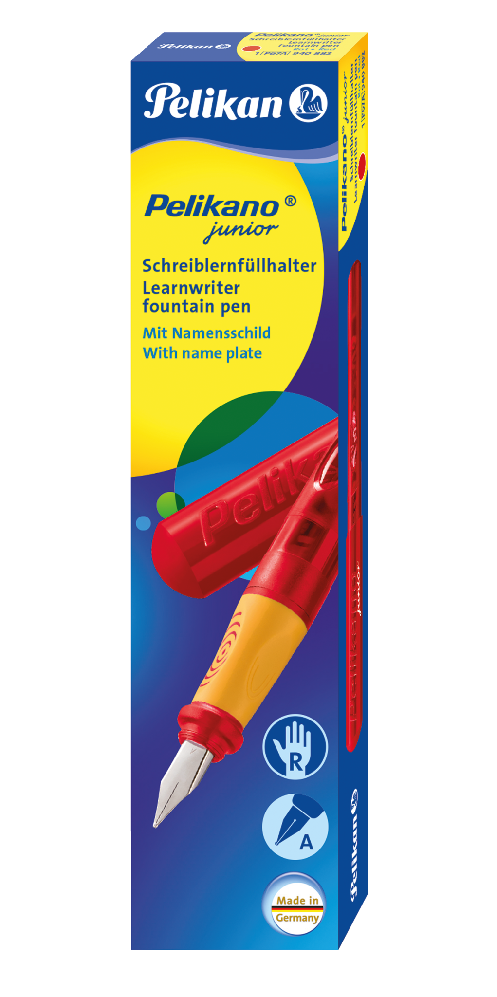 Schulfüller Pelikano® P67 Junior - Feder A, rot transluzent
