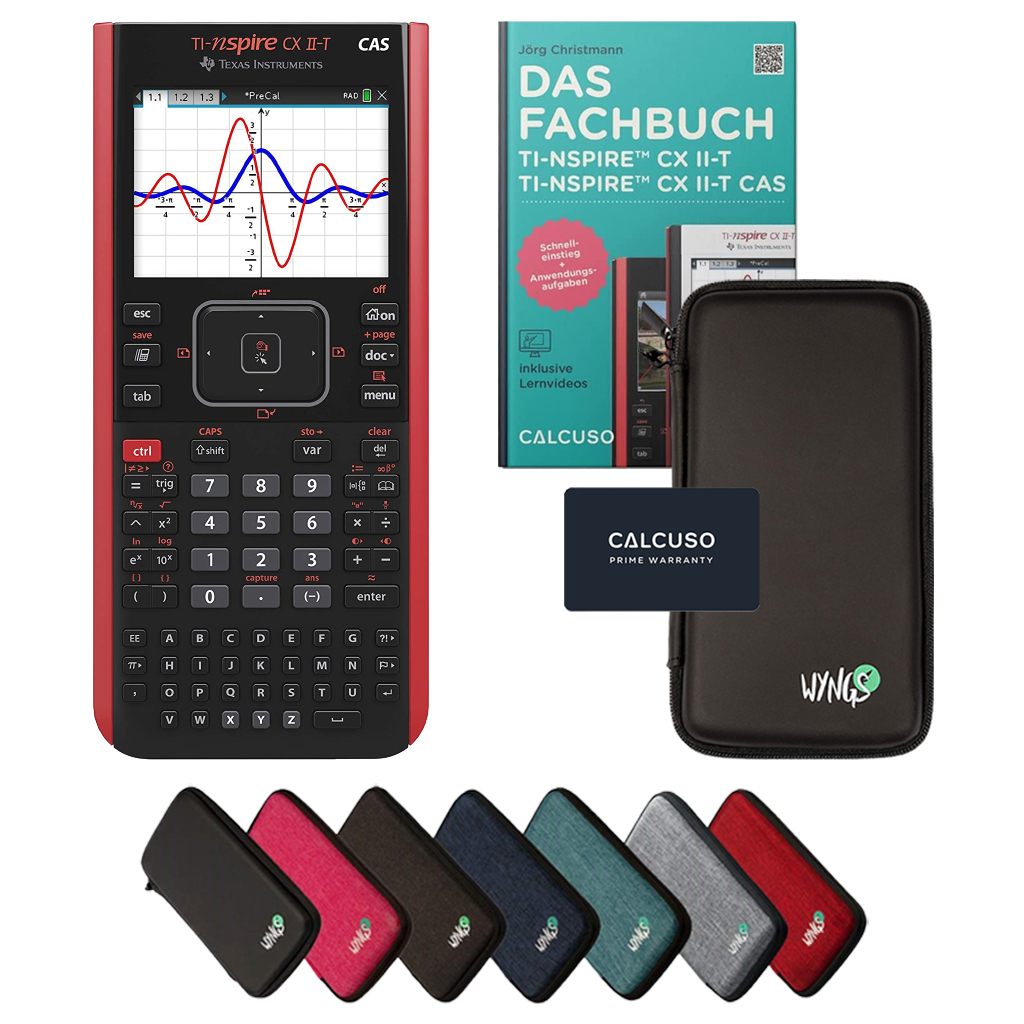 CALCUSO Standardpaket mit Grafikrechner TI Nspire CX II-T CAS