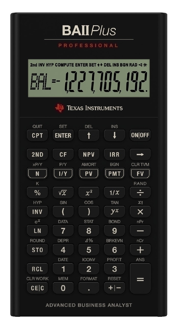 TI-BA II Plus Professional
