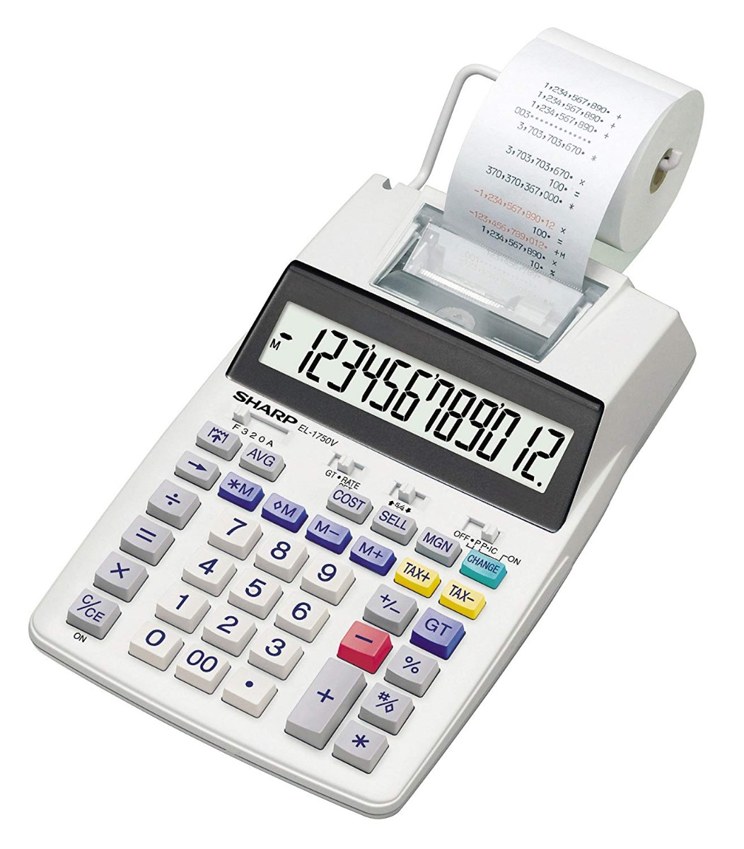 Sharp EL-1750V Druckrechner