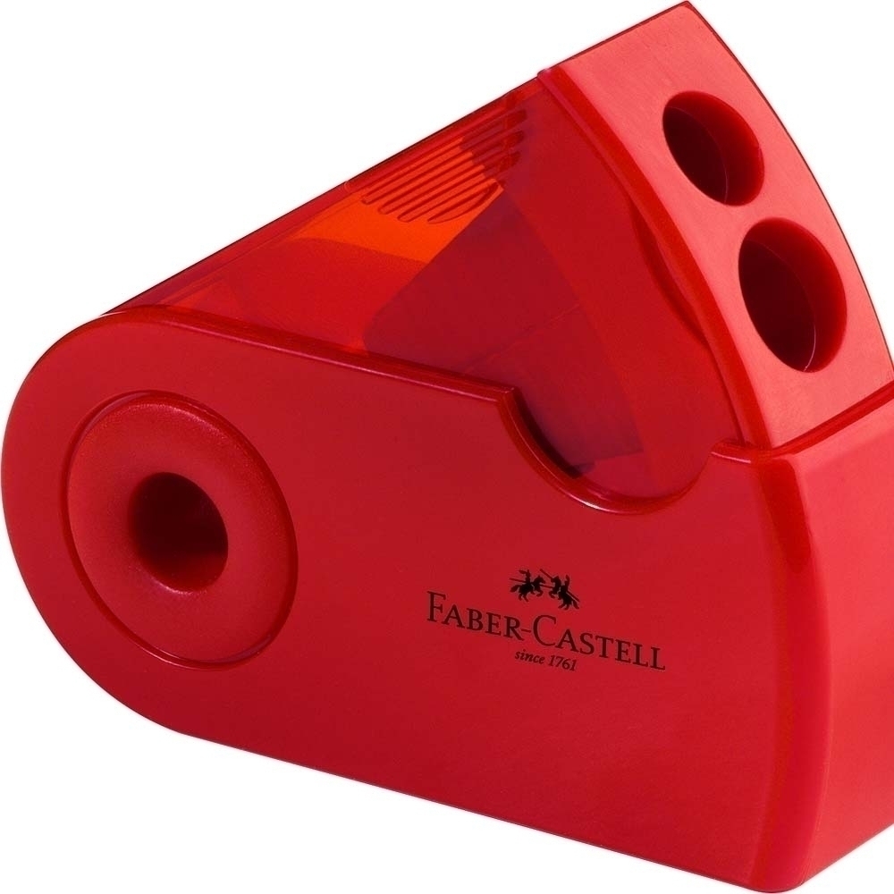 Faber-Castell - Doppelspitzdose SLEEVE - rot