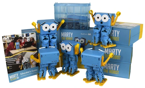 Marty the Robot V2 - 5er Set + MINT Extras (Code Club Bundle)