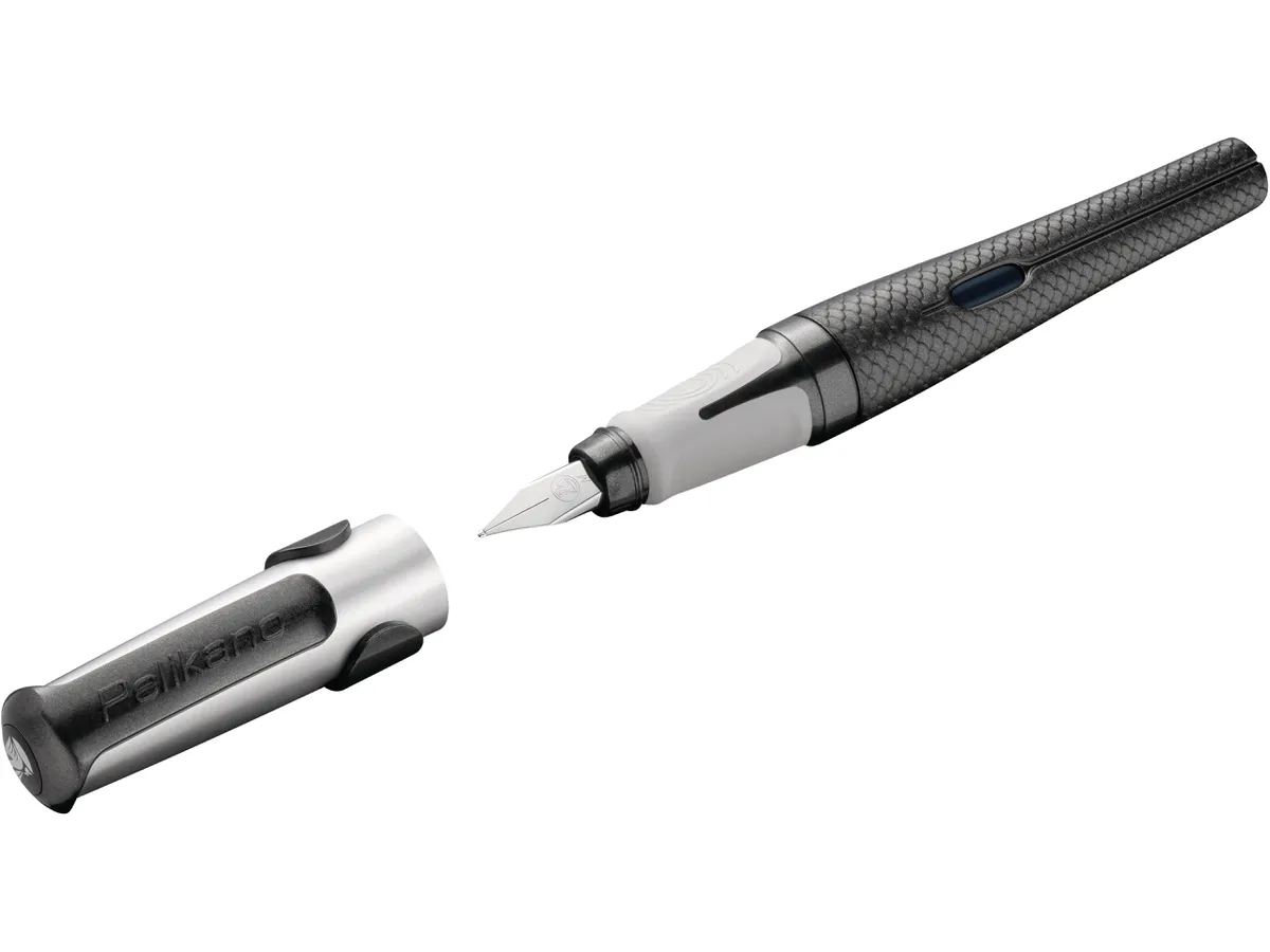 Pelikan Füller Pelikano Dark Legend für Rechtshänder, Feder M