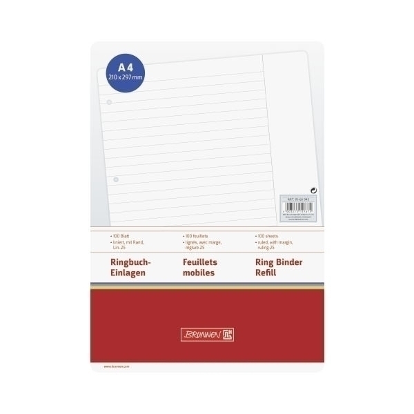 Ringbucheinlage A4 Lin25 100Bl