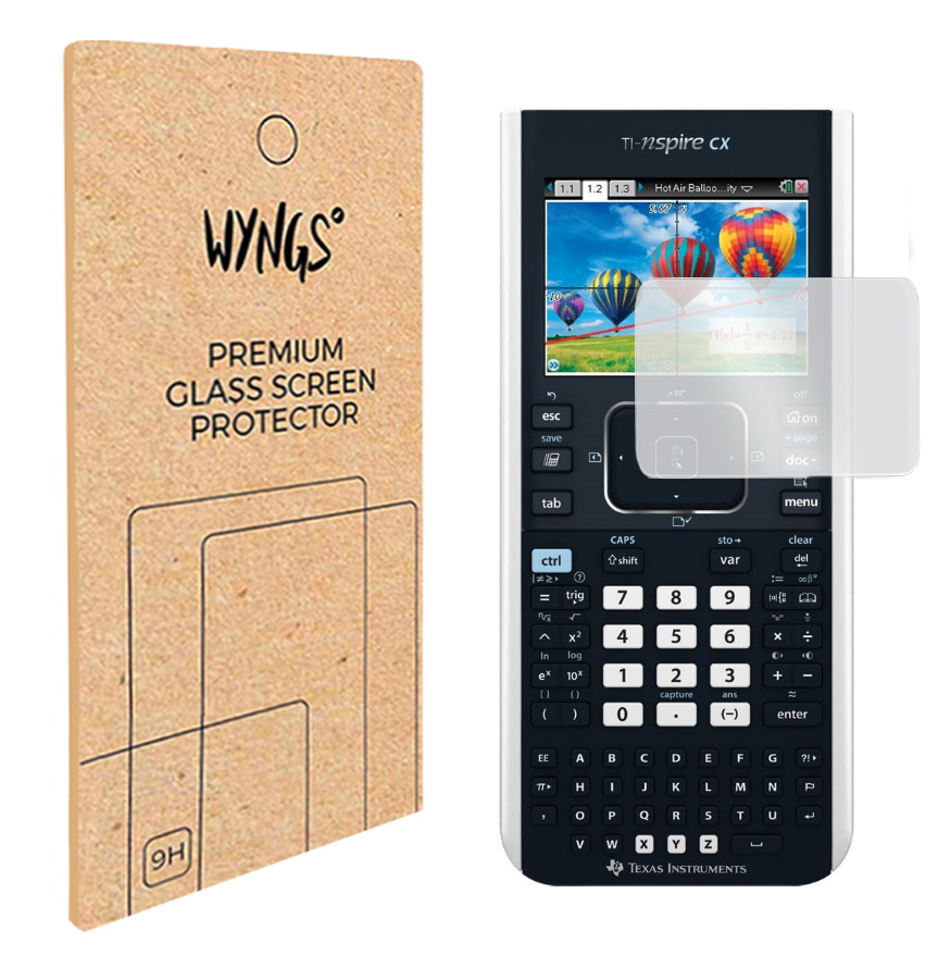 WYNGS Displayschutzfolie zum Grafikrechner TI Nspire CX II-T (CAS)
