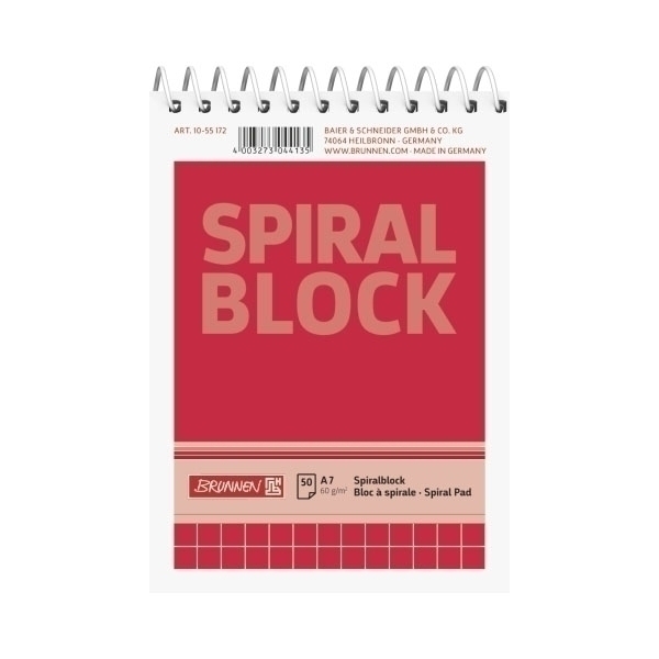 Spiralnotizblock A7 kar 50Bl