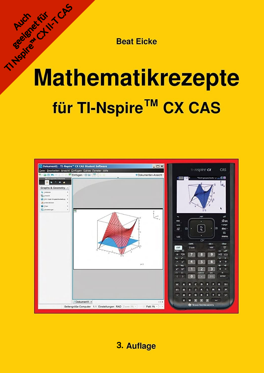 Mathematikrezepte für den TI-Nspire CX CAS und TI-Nspire CX II-T CAS