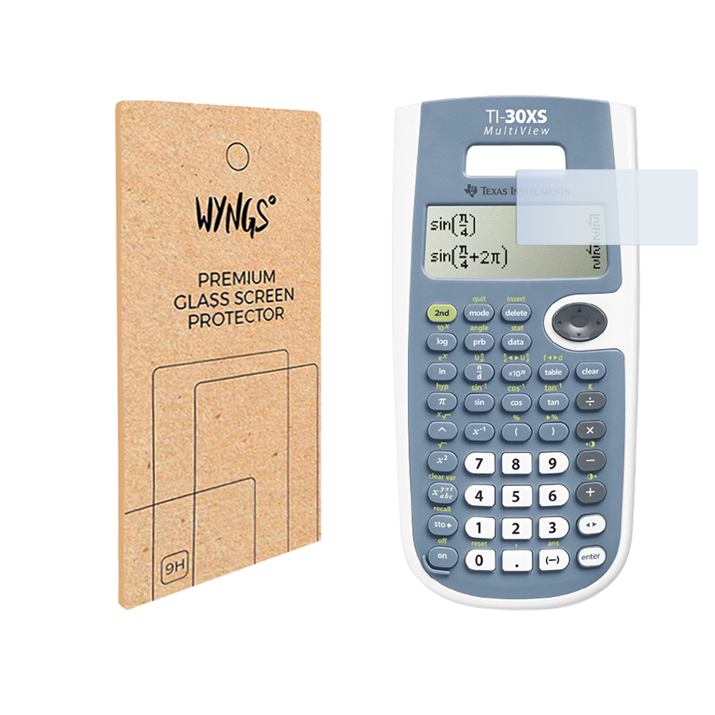 WYNGS Displayschutzfolie zum Taschenrechner TI 30XS Multiview