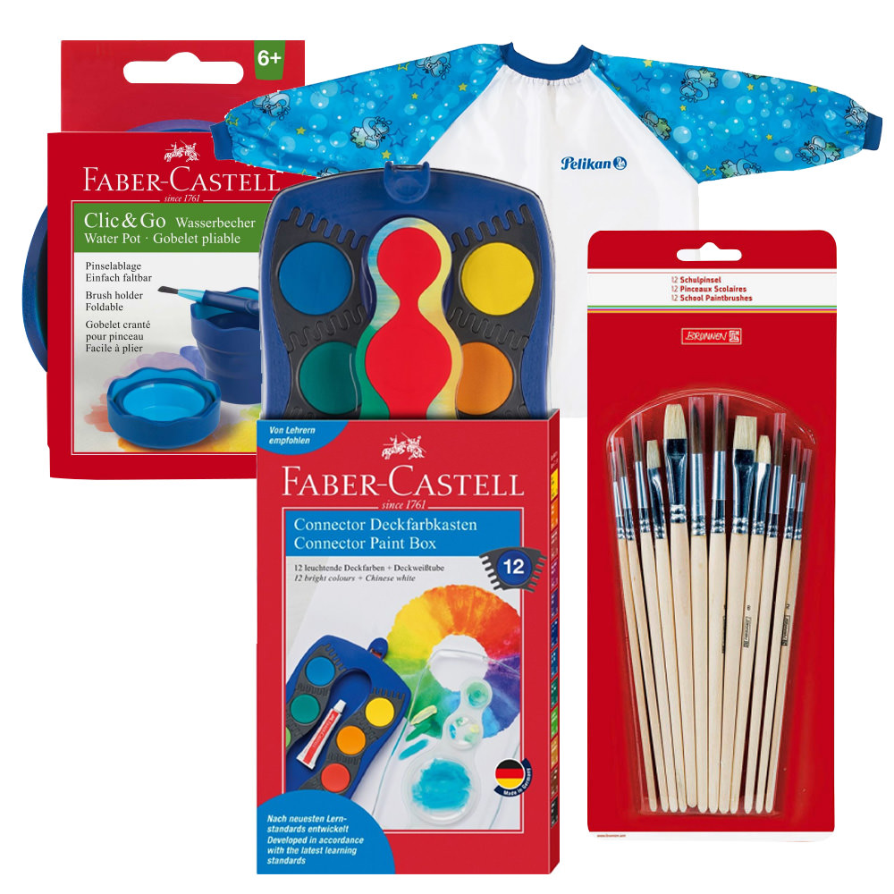 Faber-Castell Malkasten-Set Basic Plus (4-Teilig)