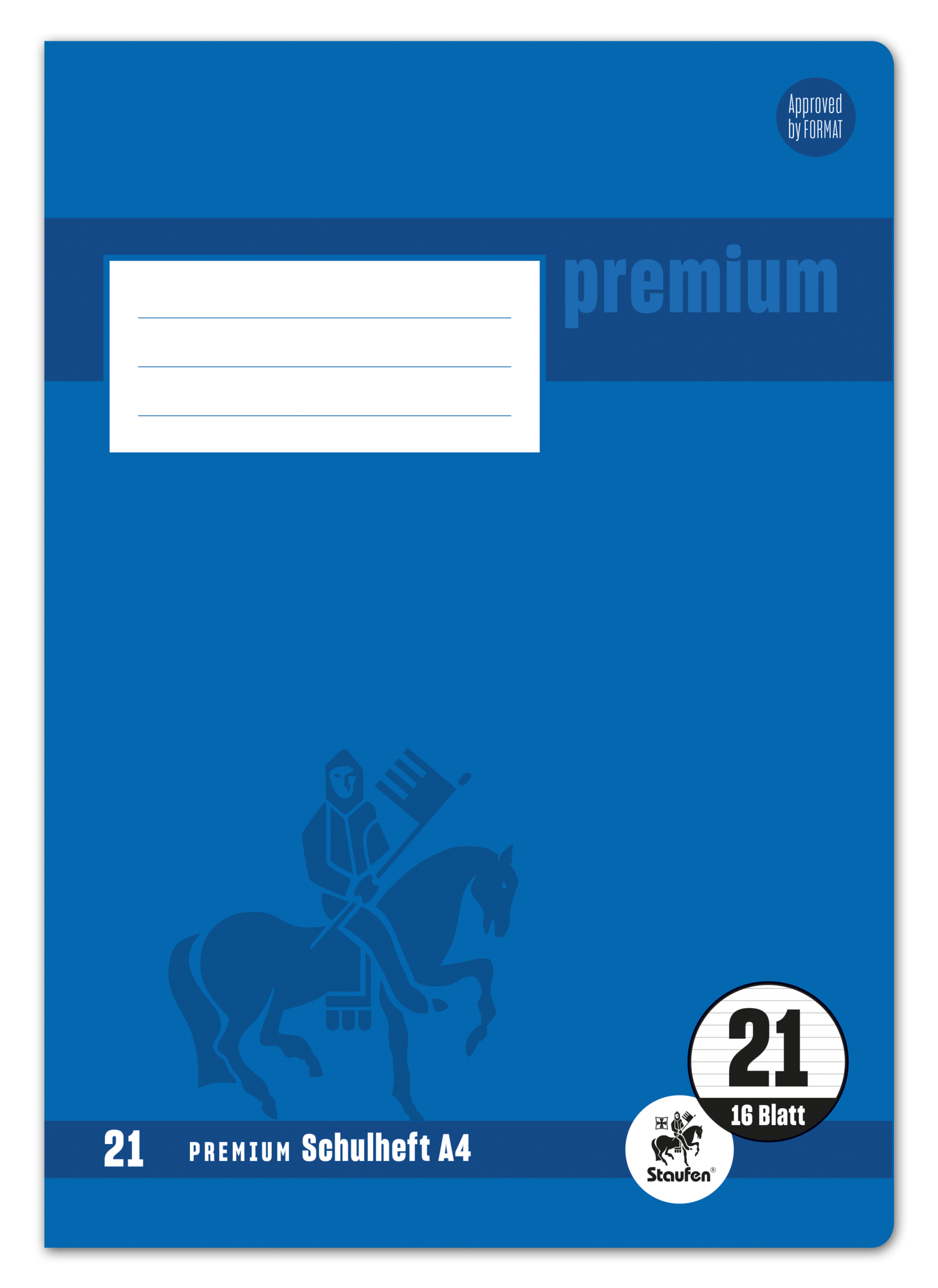 Staufen Premium Heft PREMIUM LIN 21 - A4, 16 Blatt, 90 g/qm, PREMIUM LIN iert