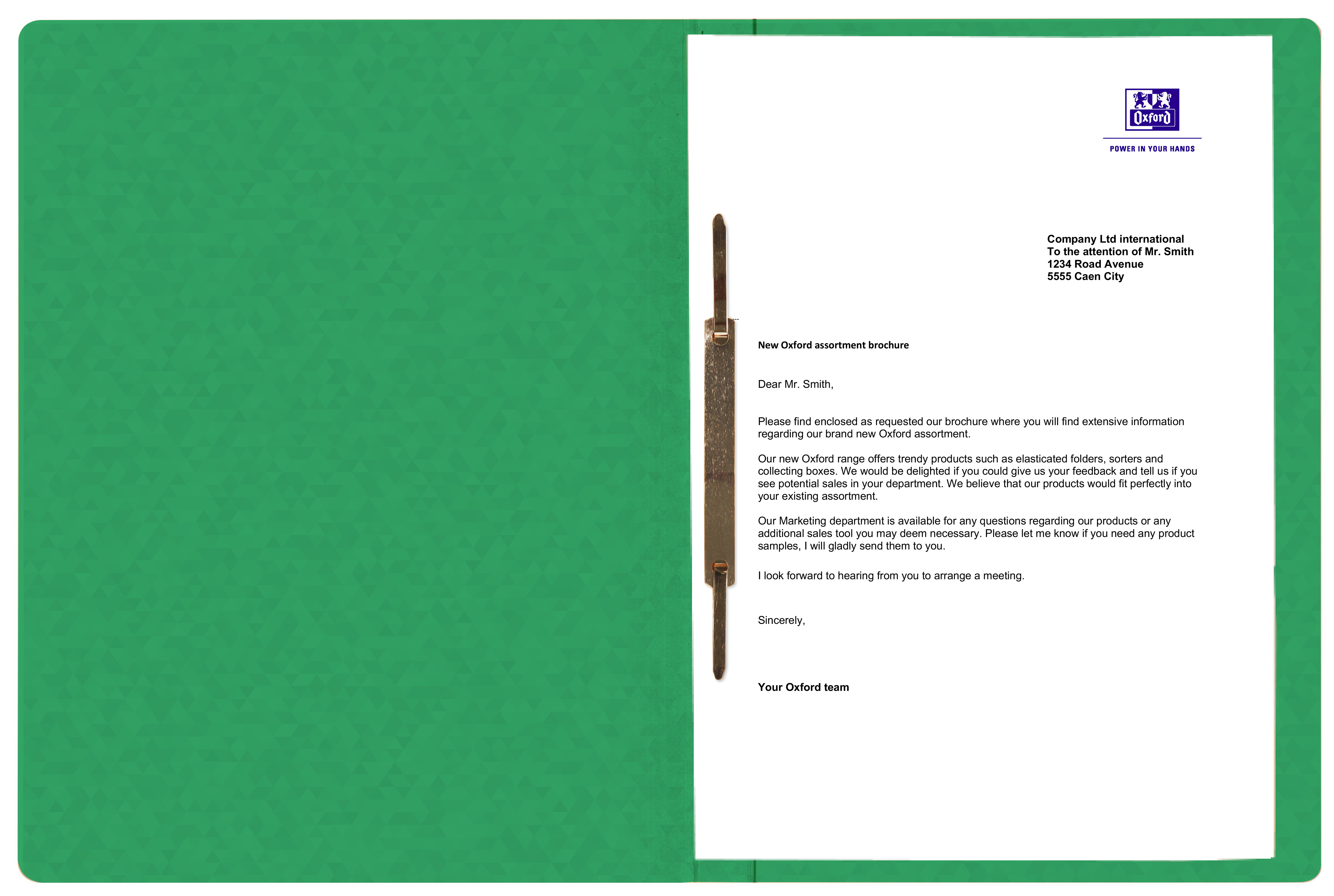 Oxford Schnellhefter A4 200 Blatt - grün