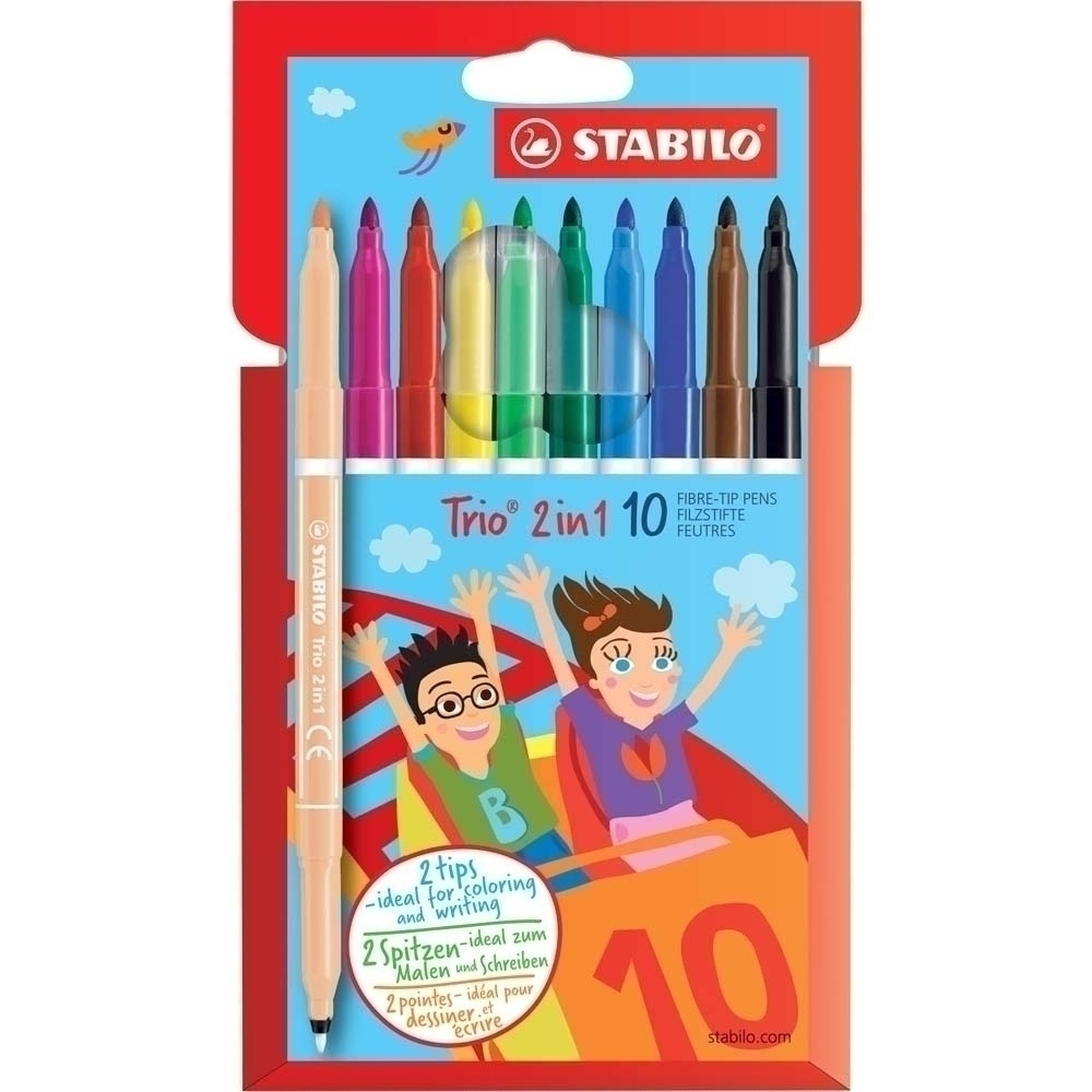 STABILO Trio 2in1 10er Kartonetui