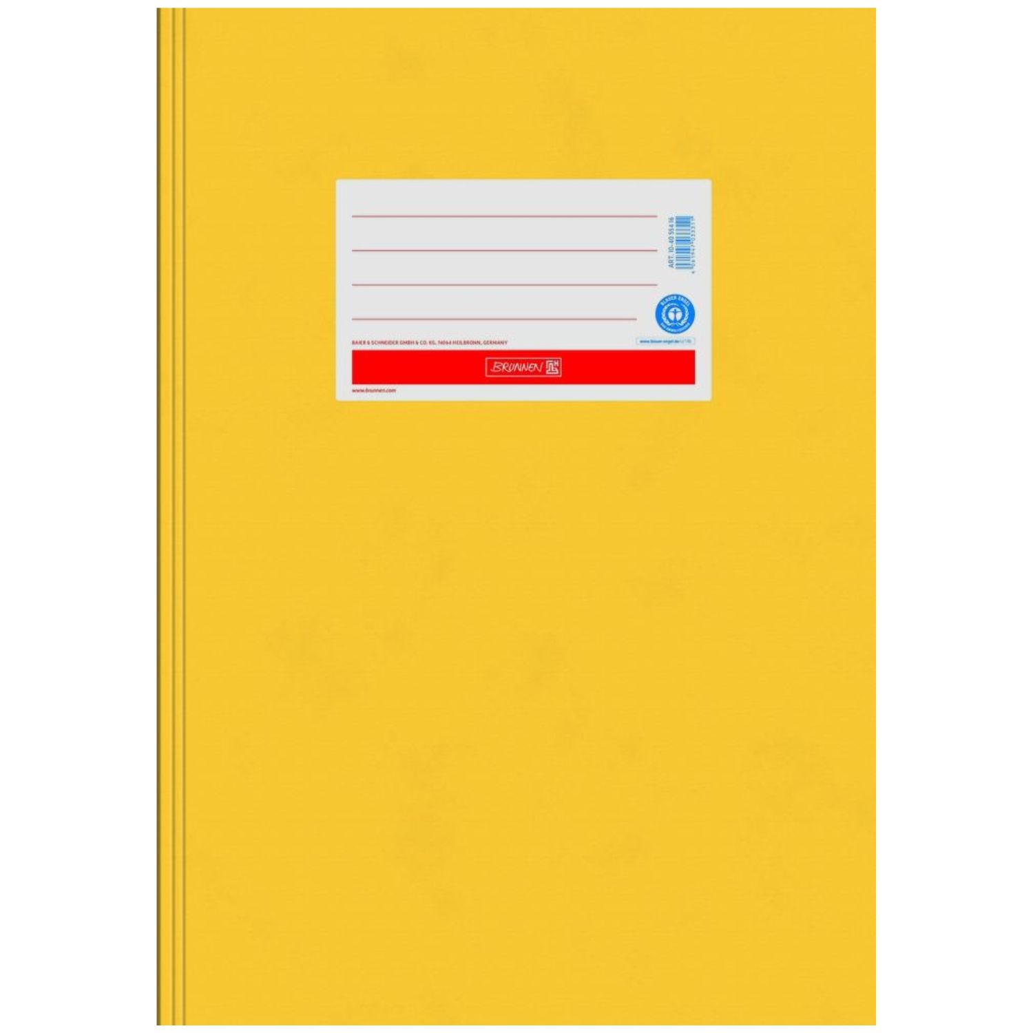 Brunnen Karton Hefthülle Blauer Engel A4, gelb