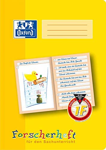 Oxford Schreiblernheft LIN 2F - A4, 16 Blatt, 90g/qm, Forscherheft