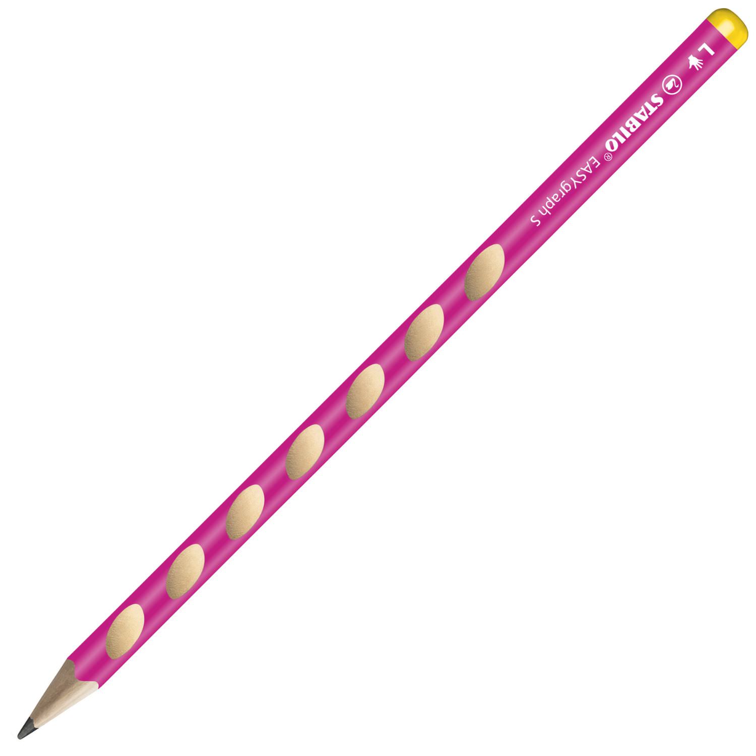 Stabilo Bleistift EASYgraph HB dünn, pink für Linkshänder