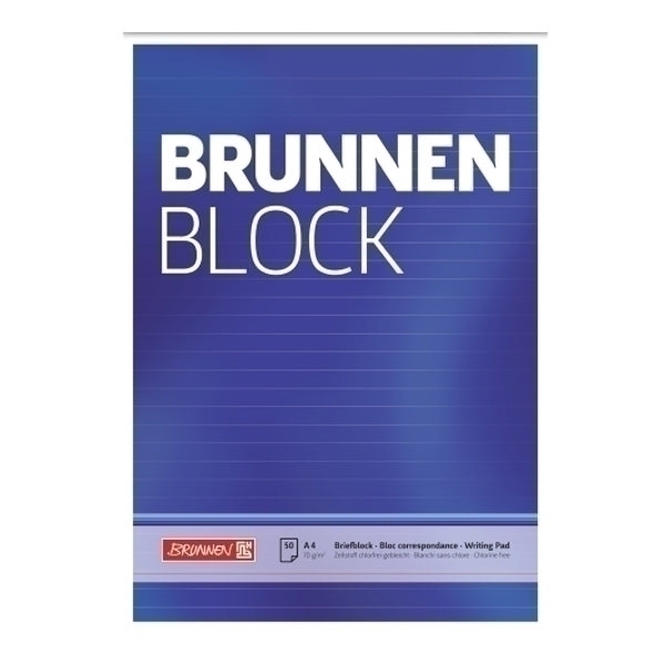 Briefblock A4 70g BRUNNEN lin