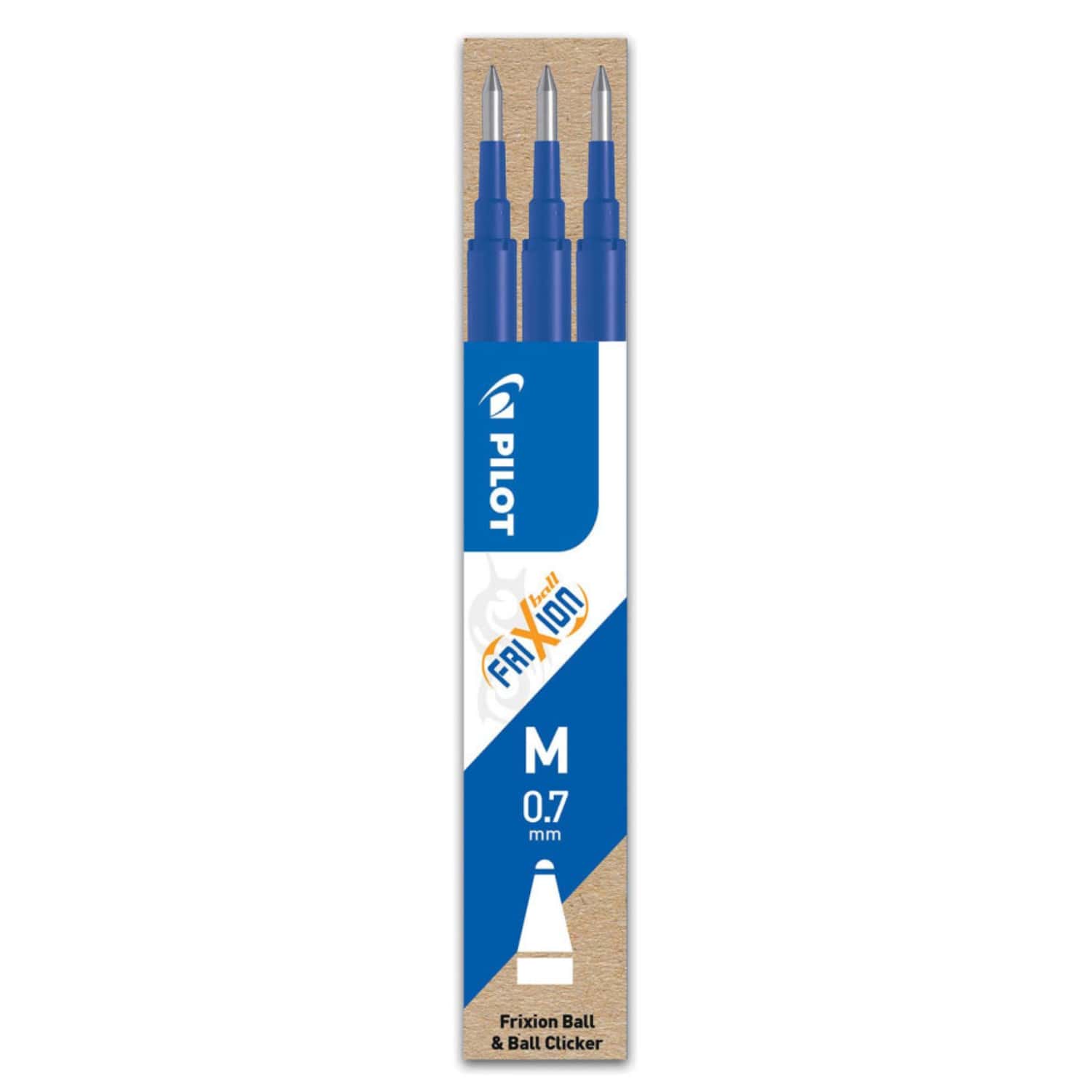 pilot Ersatzmine Frixion Ball und Clicker, blau, 3er Set