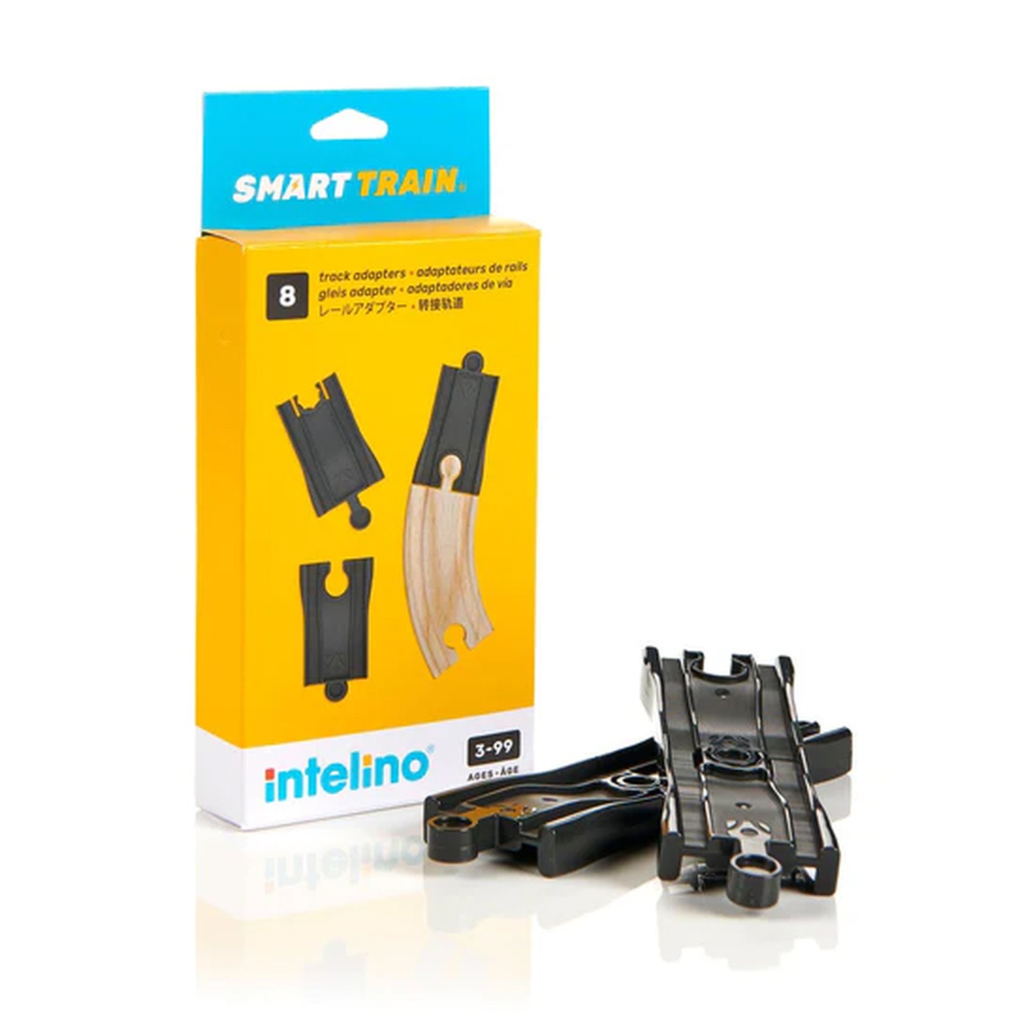 Intelino Holzschienen Adapter Set