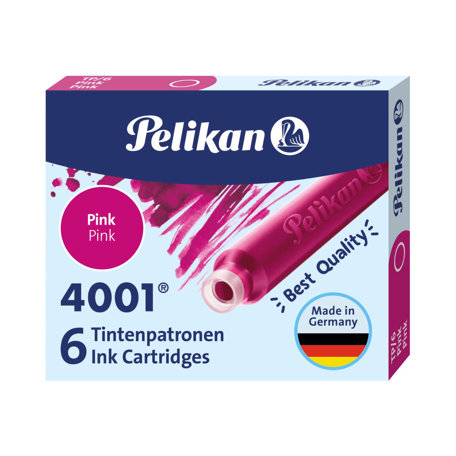 Pelikan Tintenpatronen, 6 Stück, pink
