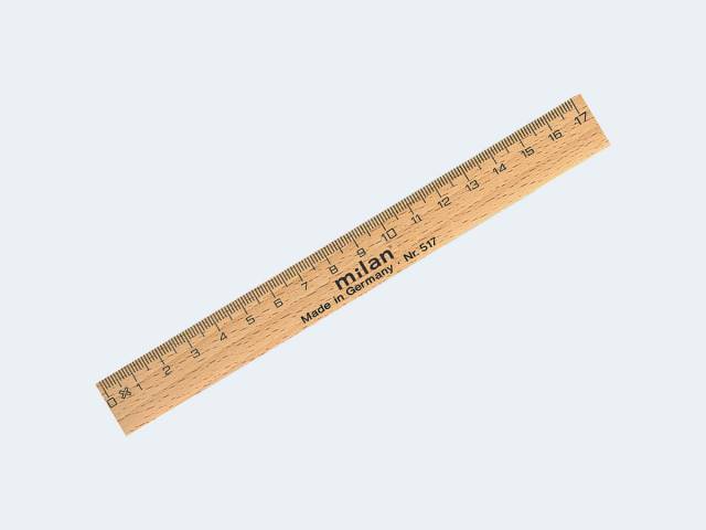 Milan Lineal Holz 17cm