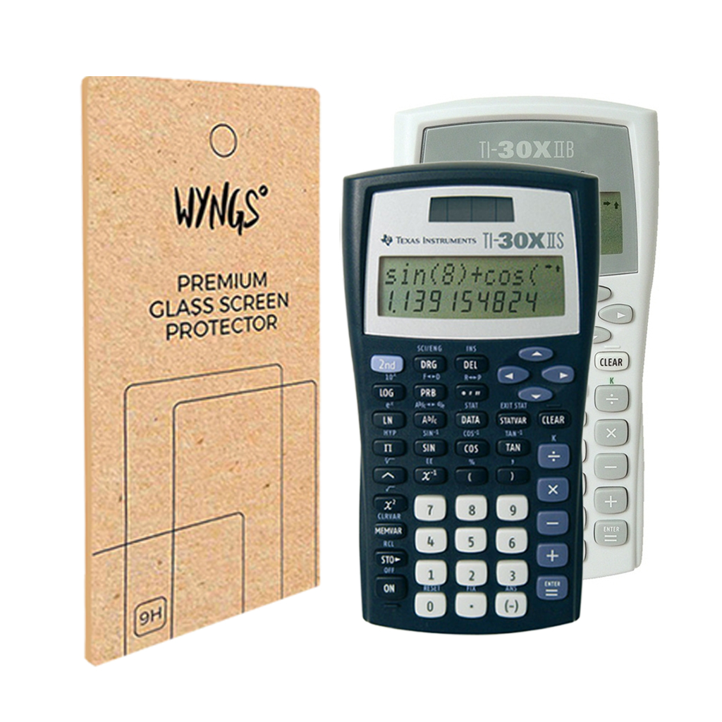 WYNGS Displayschutzfolie zum Taschenrechner TI 30 XIIS / TI 30 XIIB