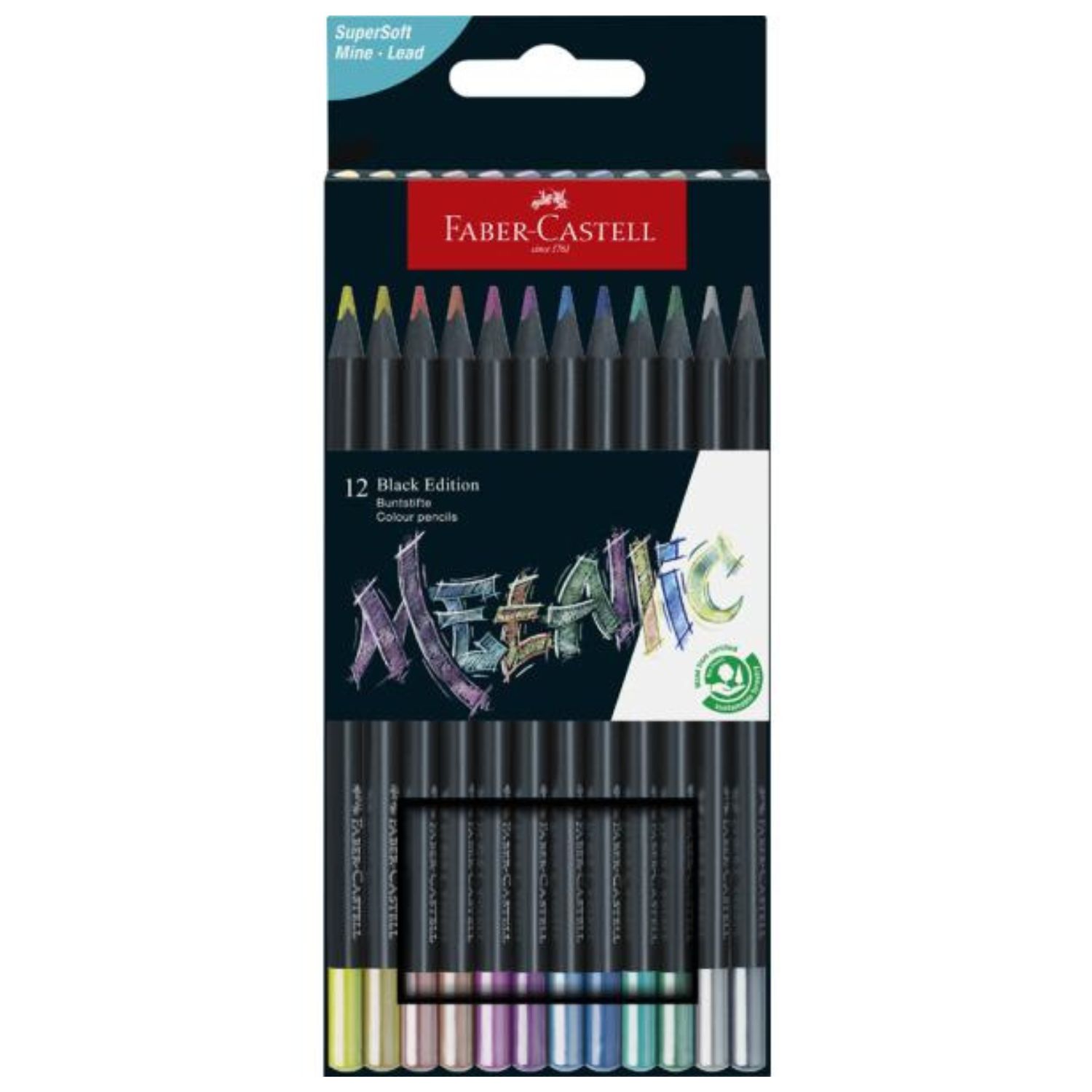 Faber-Castell Black Edition Metallic, 12er