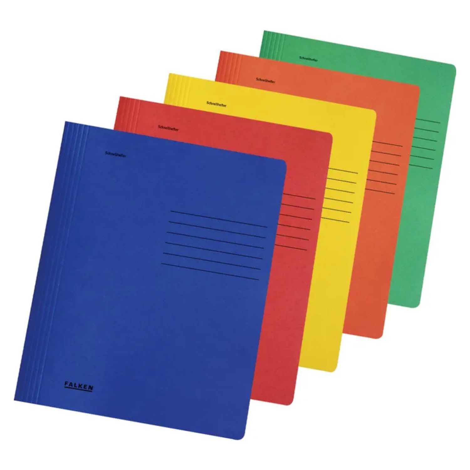 Falken Karton-Schnellhefter, 2 x 5 Farben
