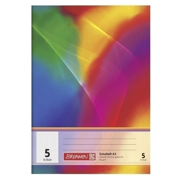 Schulheft Brunnen A5 Lin5 16Bl