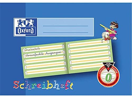 Oxford Heft, A5 quer, 0 mit gelbem Mittelband, 16, robuster, abwischbarer Deckel