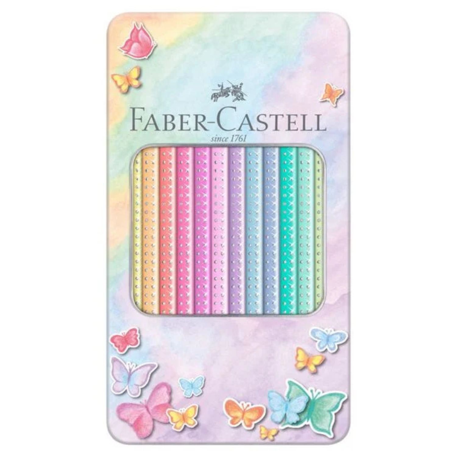 Faber-Castell Sparkle Buntstifte pastell, Metalletui