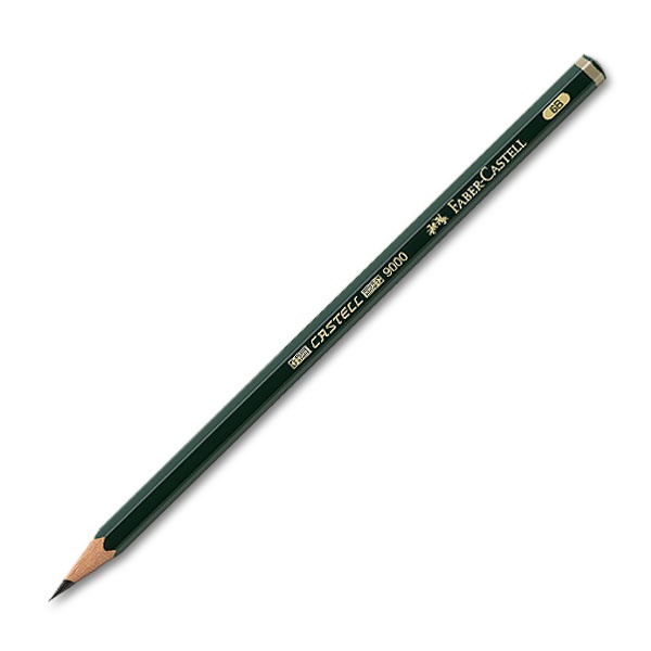 Faber-Castell Bleistift Castell 9000 6B - dunkelgrün