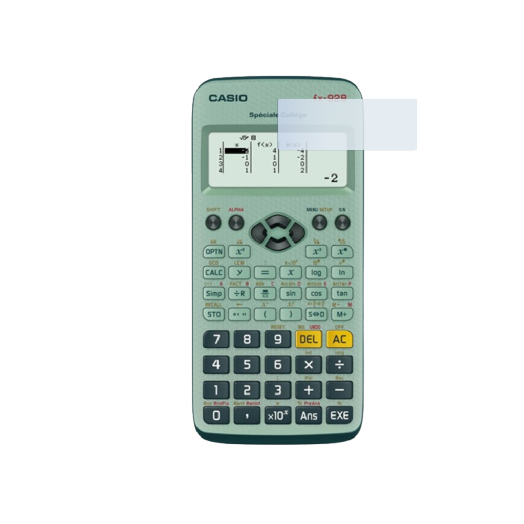 WYNGS Displayschutzfolie zum Casio Fx 92B Spéciale Collège