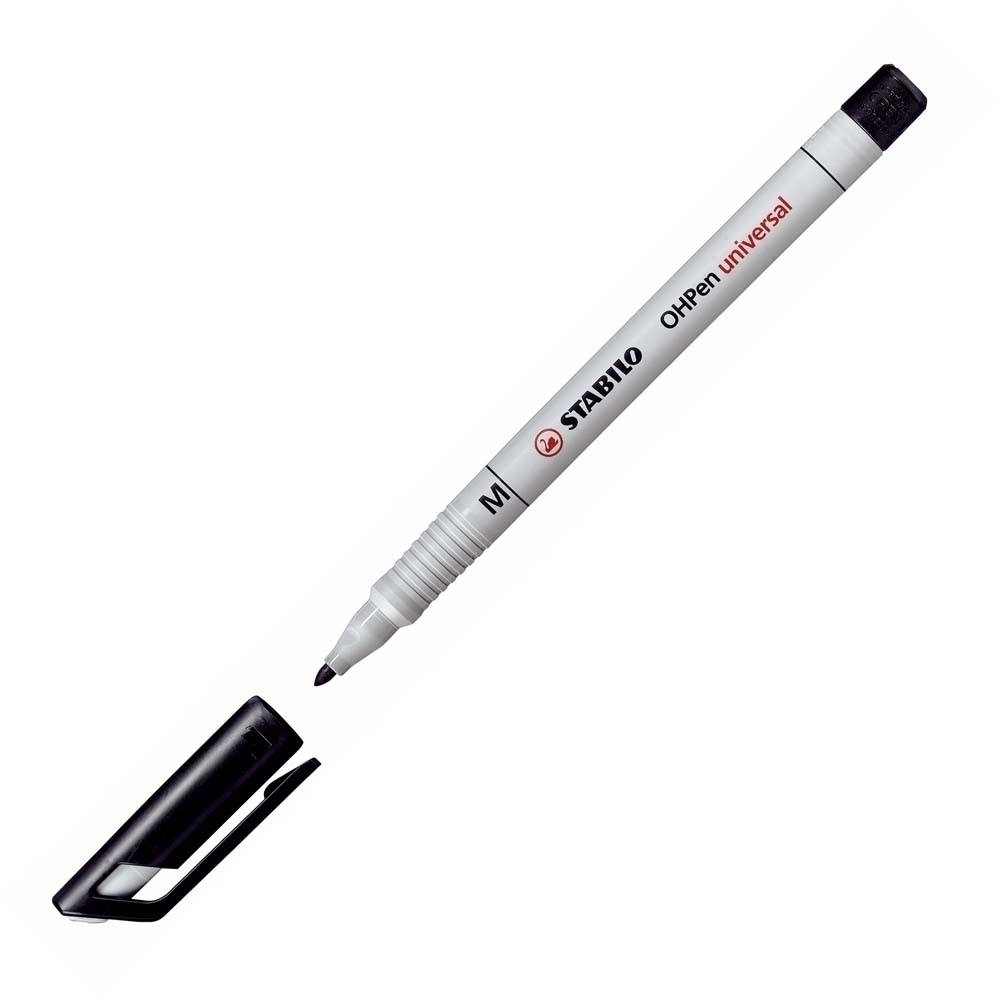 STABILO OHPen Folienschreiber schwarz wasserlöslich medium