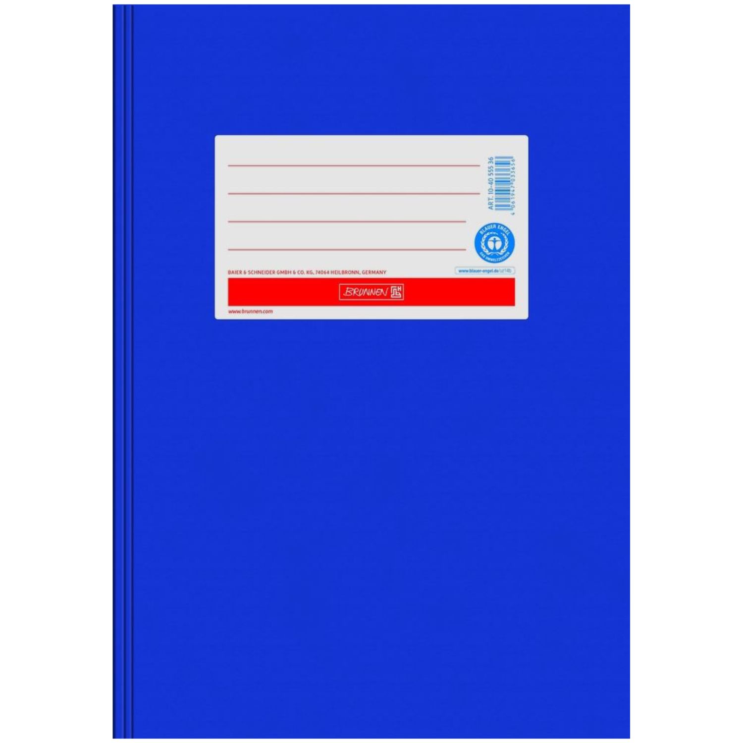 Brunnen Karton Hefthülle Blauer Engel A5, blau