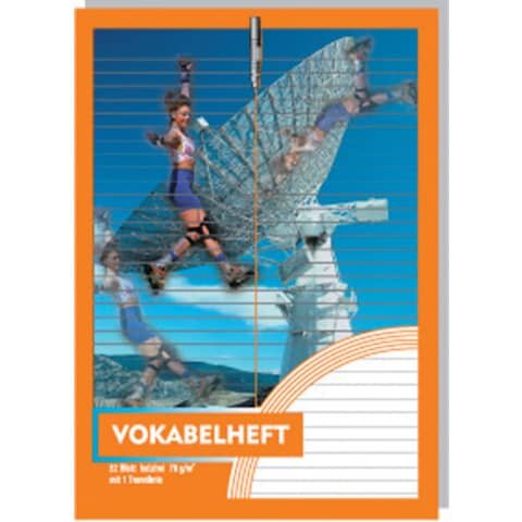 Penig Vokabelheft - A4, 32 Blatt, 1 Trennlinie