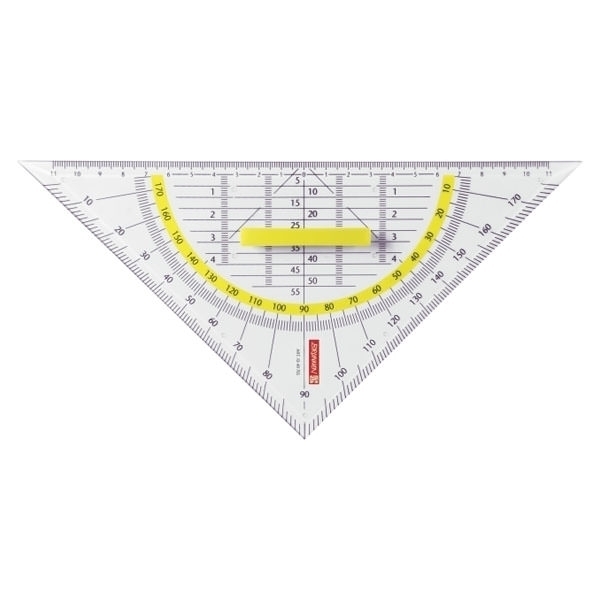 Geometrie-Dreieck 22cm Griff klar