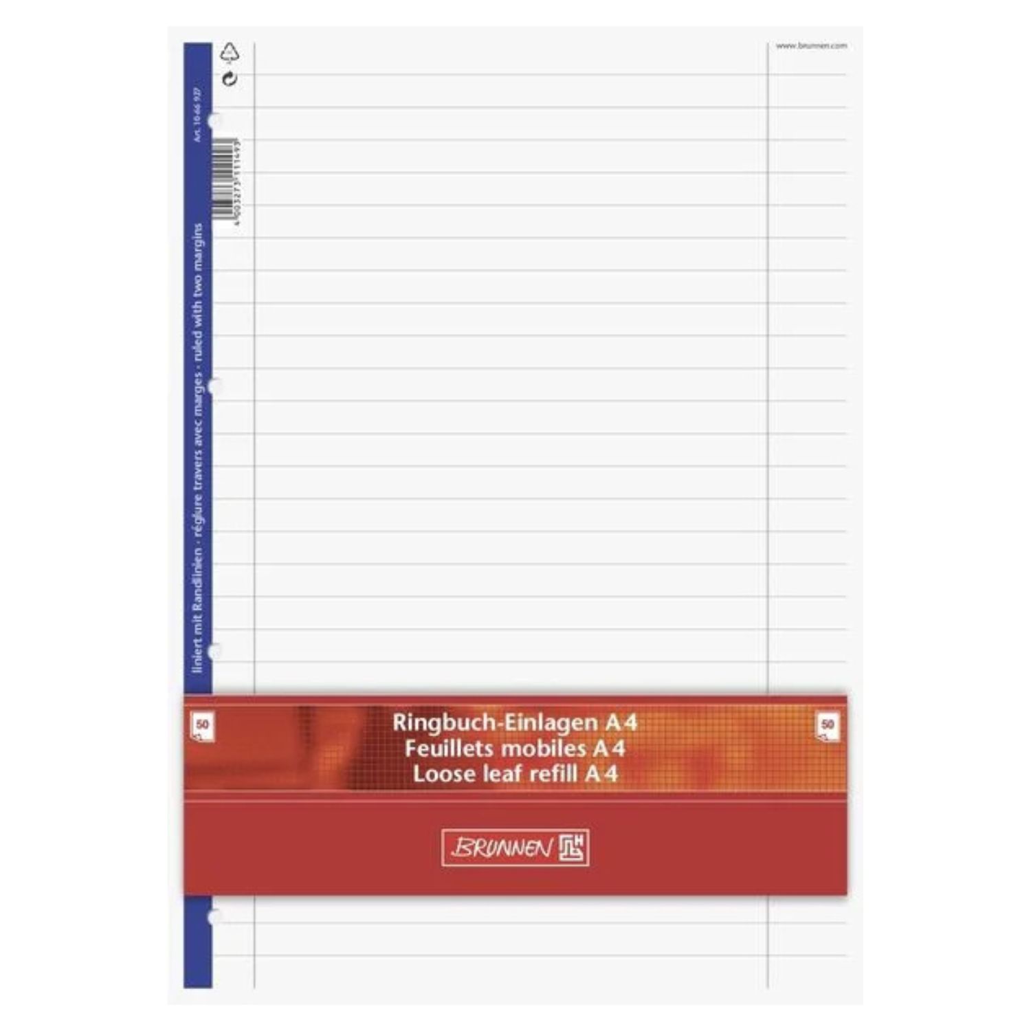Ringbucheinlage A4 Lin27 50Bl