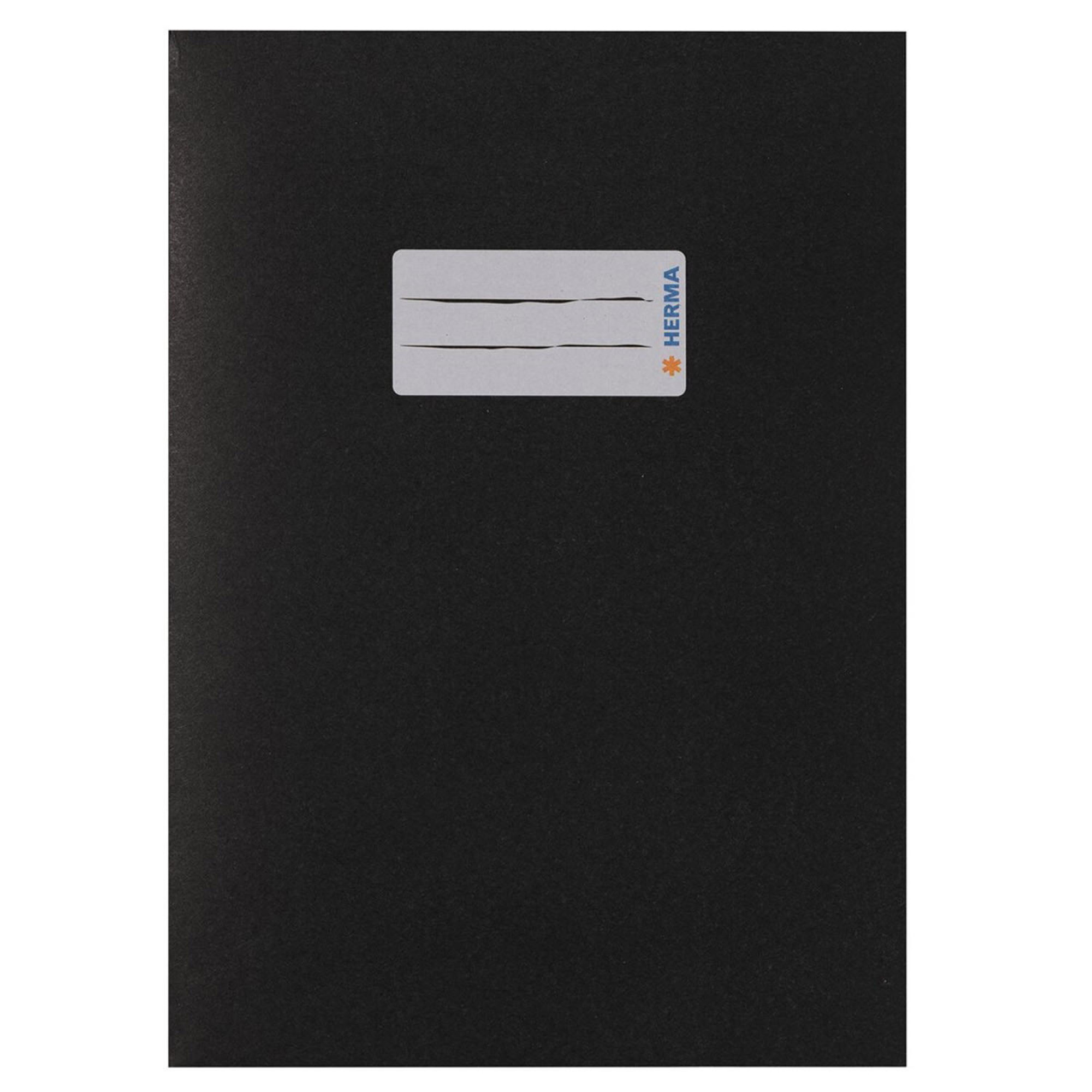 Herma Heftumschlag Papier, A5 schwarz