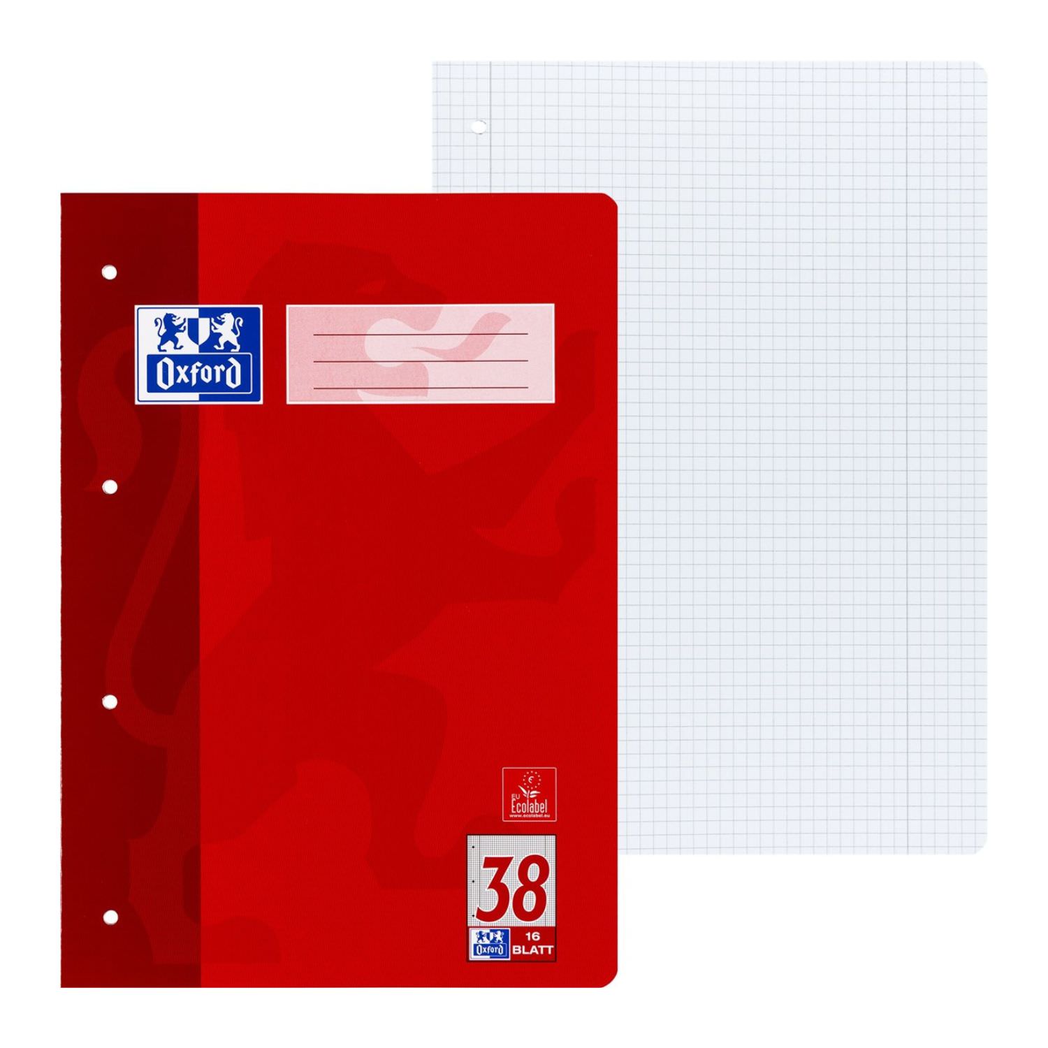 Oxford Schulheft A4, Lineatur 38