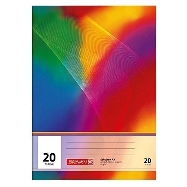 Schulheft Brunnen A4 Lin 20 16Bl