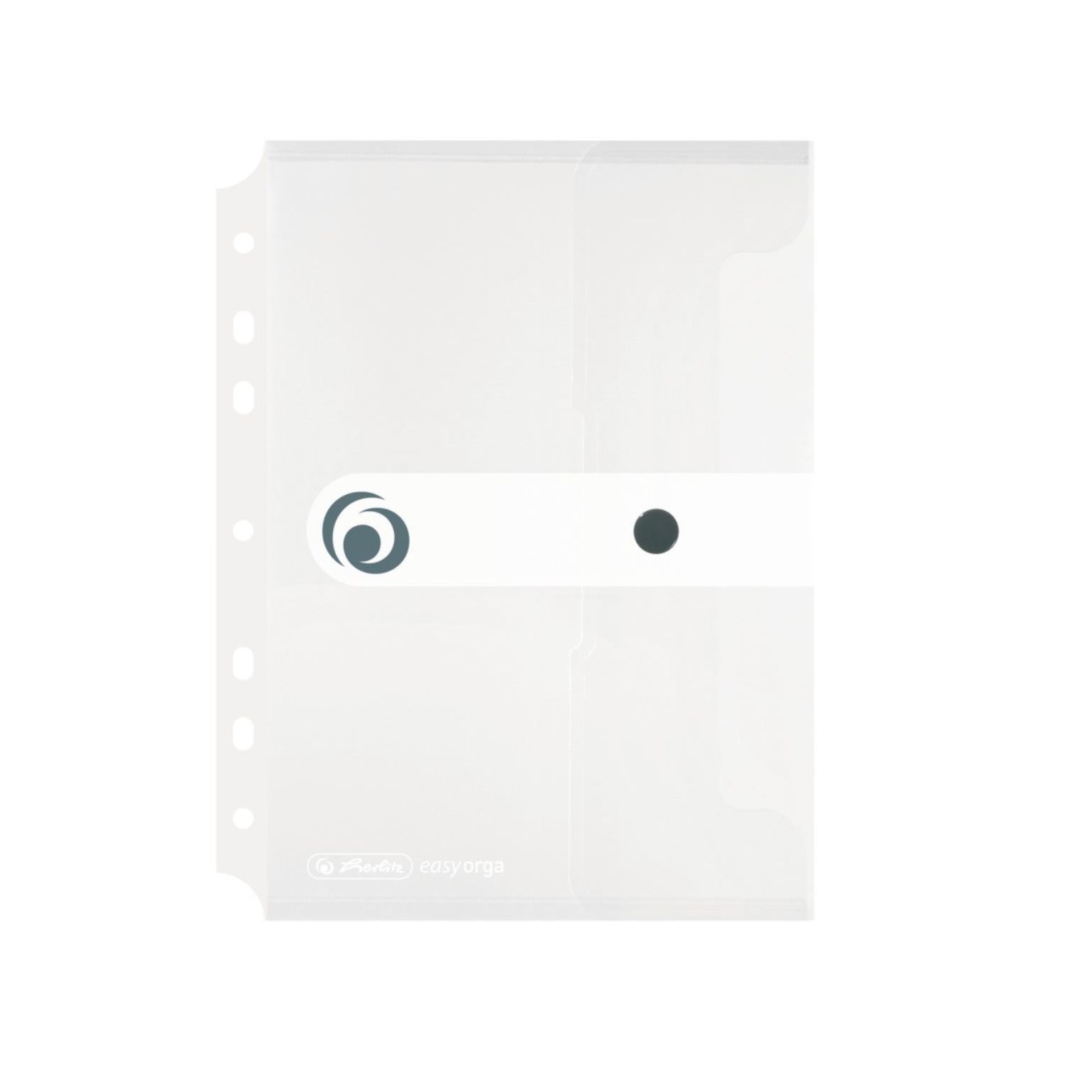 Herlitz Dokumententasche A5 zum Abheften, transparent