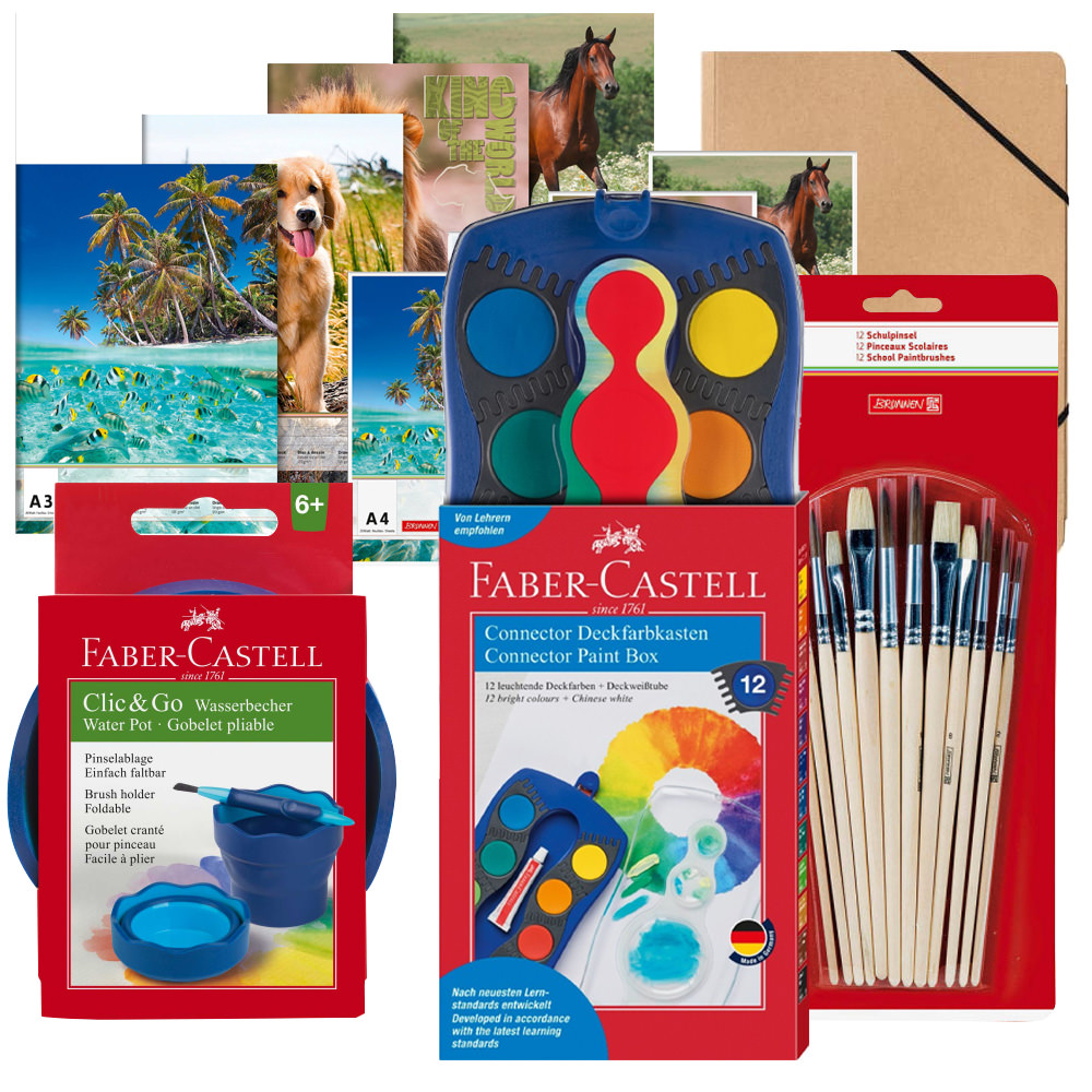 Faber-Castell Malkasten-Set Basic XXL (6-Teilig)