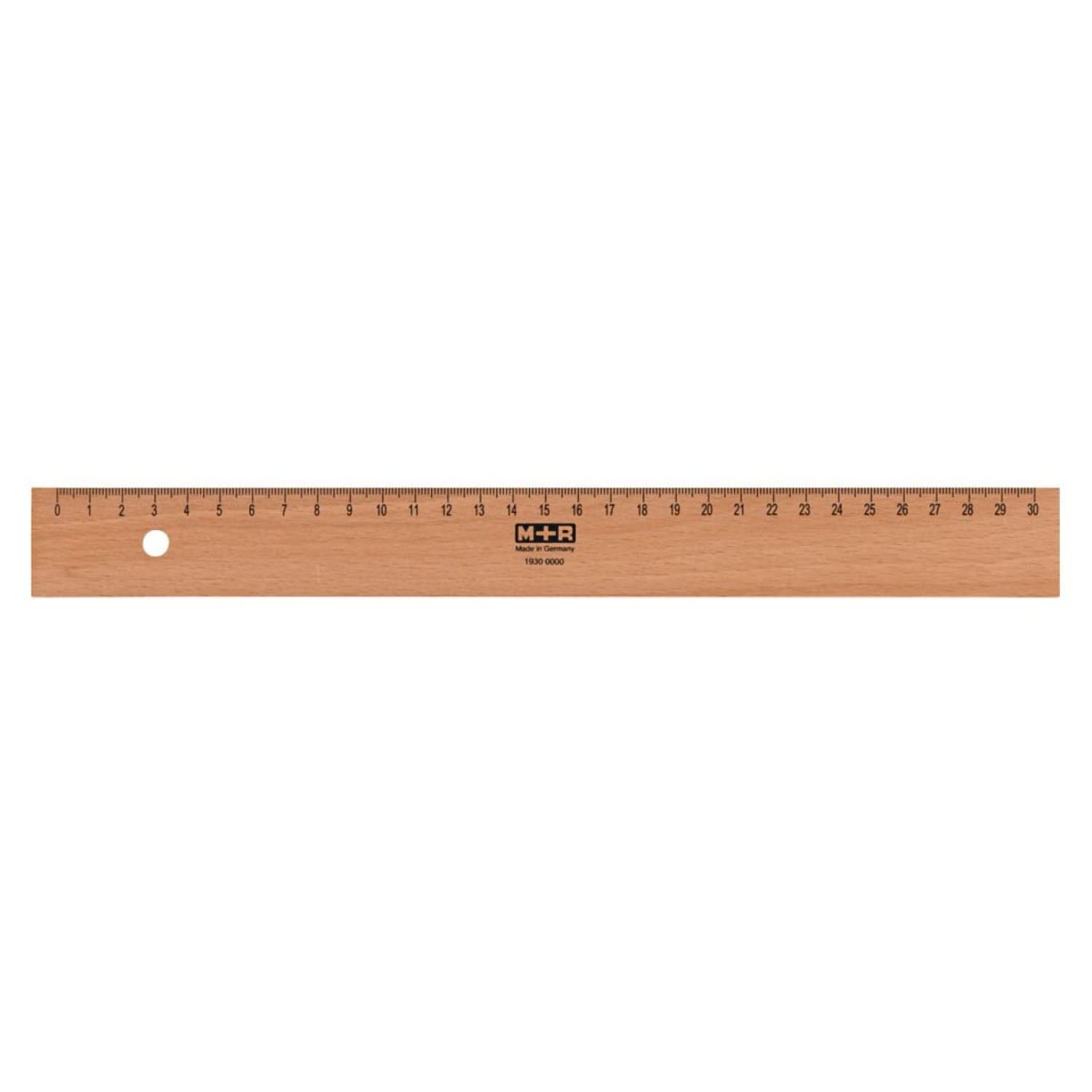 Möbius+Ruppert Langes Holzlineal, 30 cm